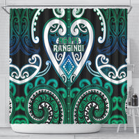Aotearoa Ngati Ranginui Shower Curtain Maori Tribal Pattern LT05 - Polynesian Pride