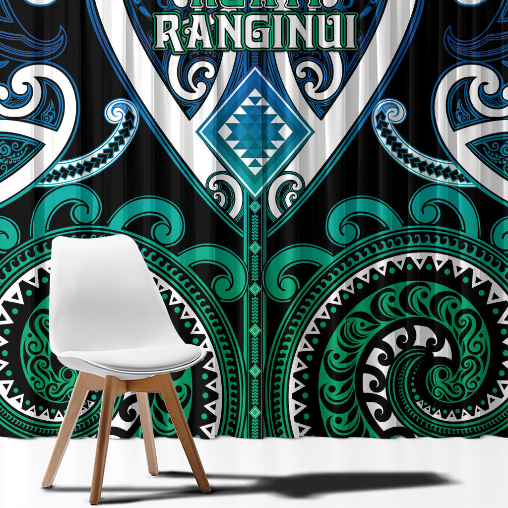 Aotearoa Ngati Ranginui Window Curtain Maori Tribal Pattern LT05 - Polynesian Pride