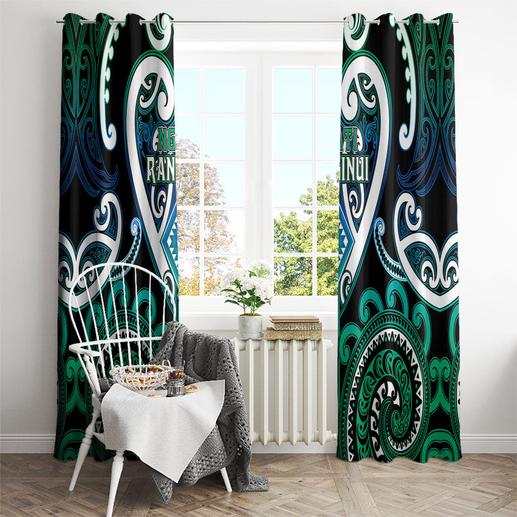 Aotearoa Ngati Ranginui Window Curtain Maori Tribal Pattern LT05 - Polynesian Pride