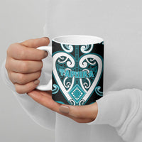 Custom Aotearoa Tapuika Ceramic Mug Maori Tribal Pattern LT05 - Polynesian Pride