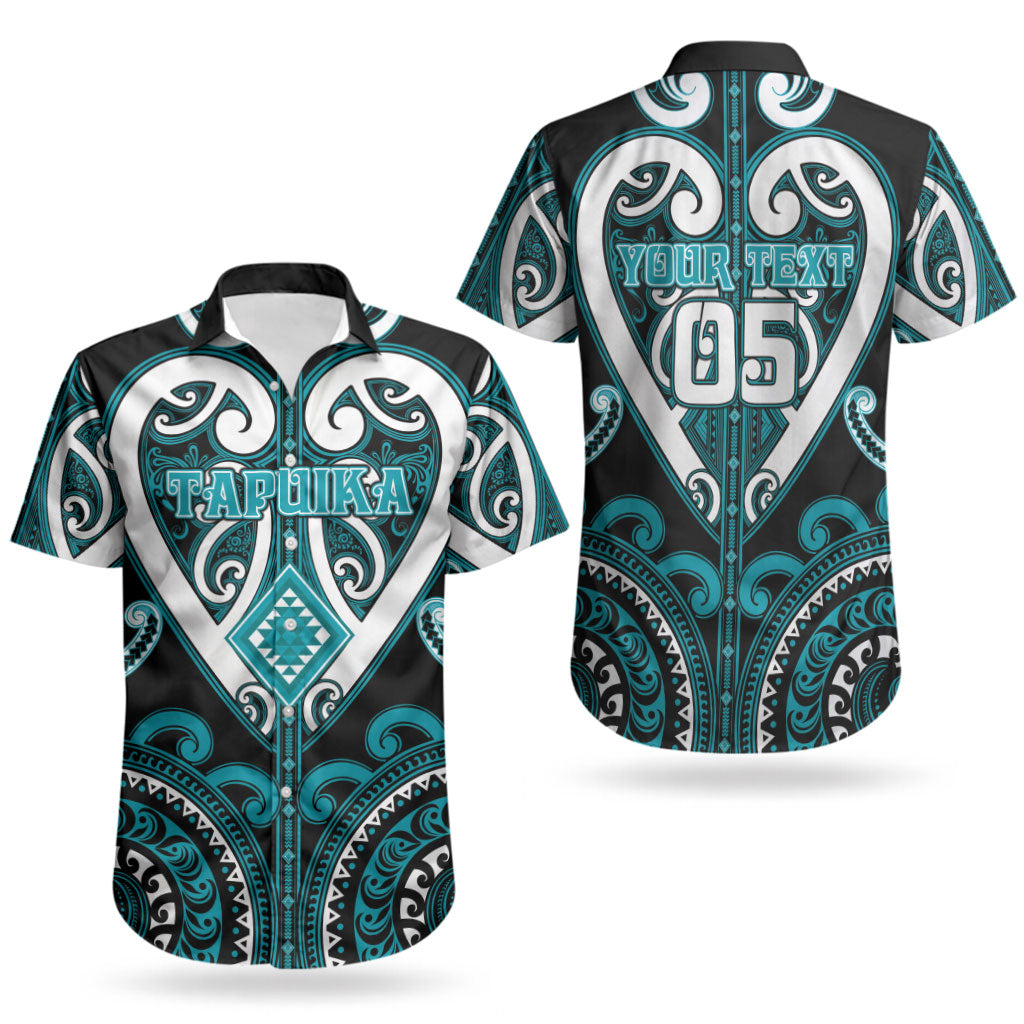 Custom Aotearoa Tapuika Couples Matching Long Sleeve Bodycon Dress and Hawaiian Shirt Maori Tribal Pattern LT05 - Polynesian Pride
