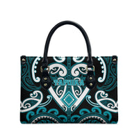 Aotearoa Tapuika Leather Bag Maori Tribal Pattern LT05 - Polynesian Pride