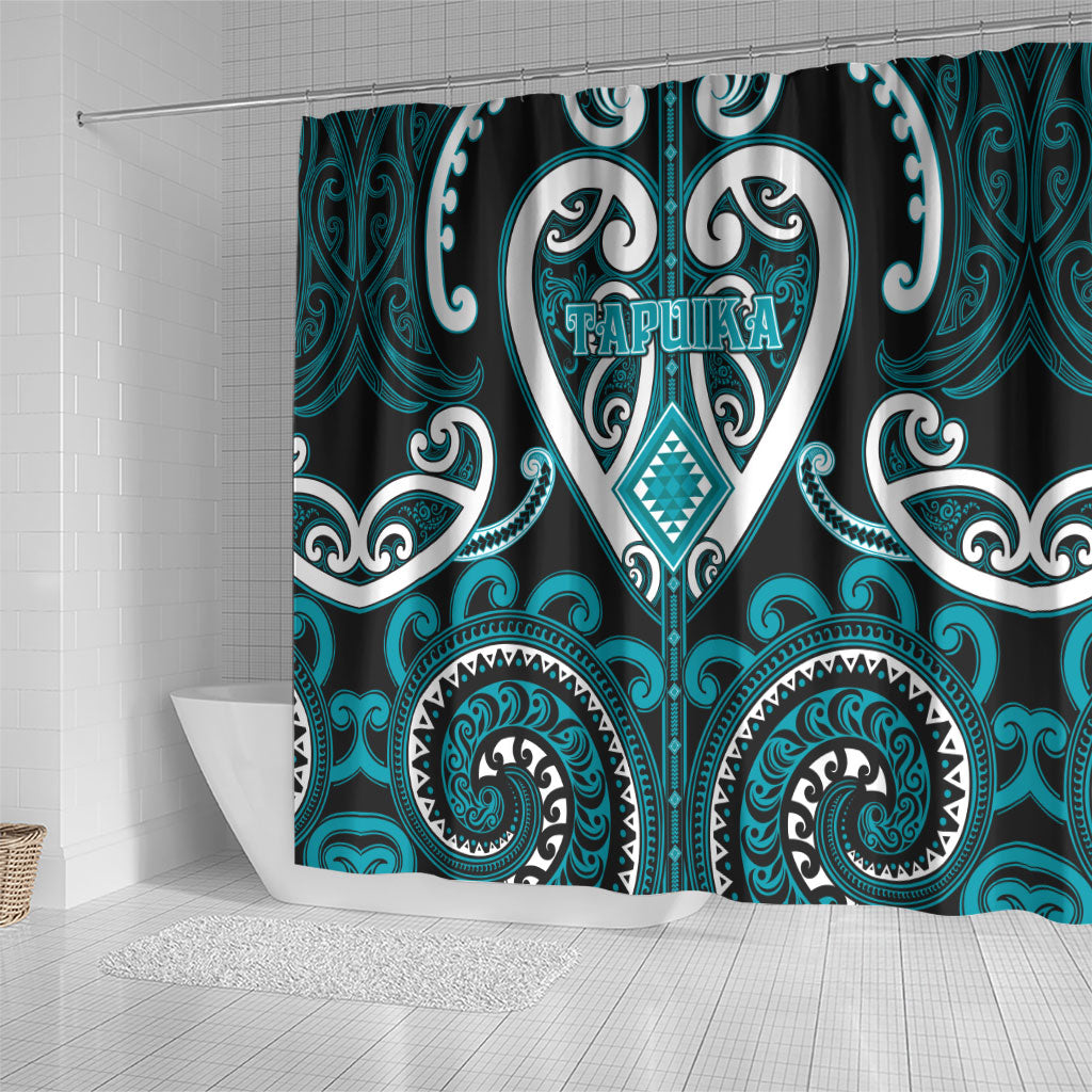 Aotearoa Tapuika Shower Curtain Maori Tribal Pattern LT05 - Polynesian Pride