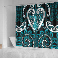 Aotearoa Tapuika Shower Curtain Maori Tribal Pattern LT05 - Polynesian Pride