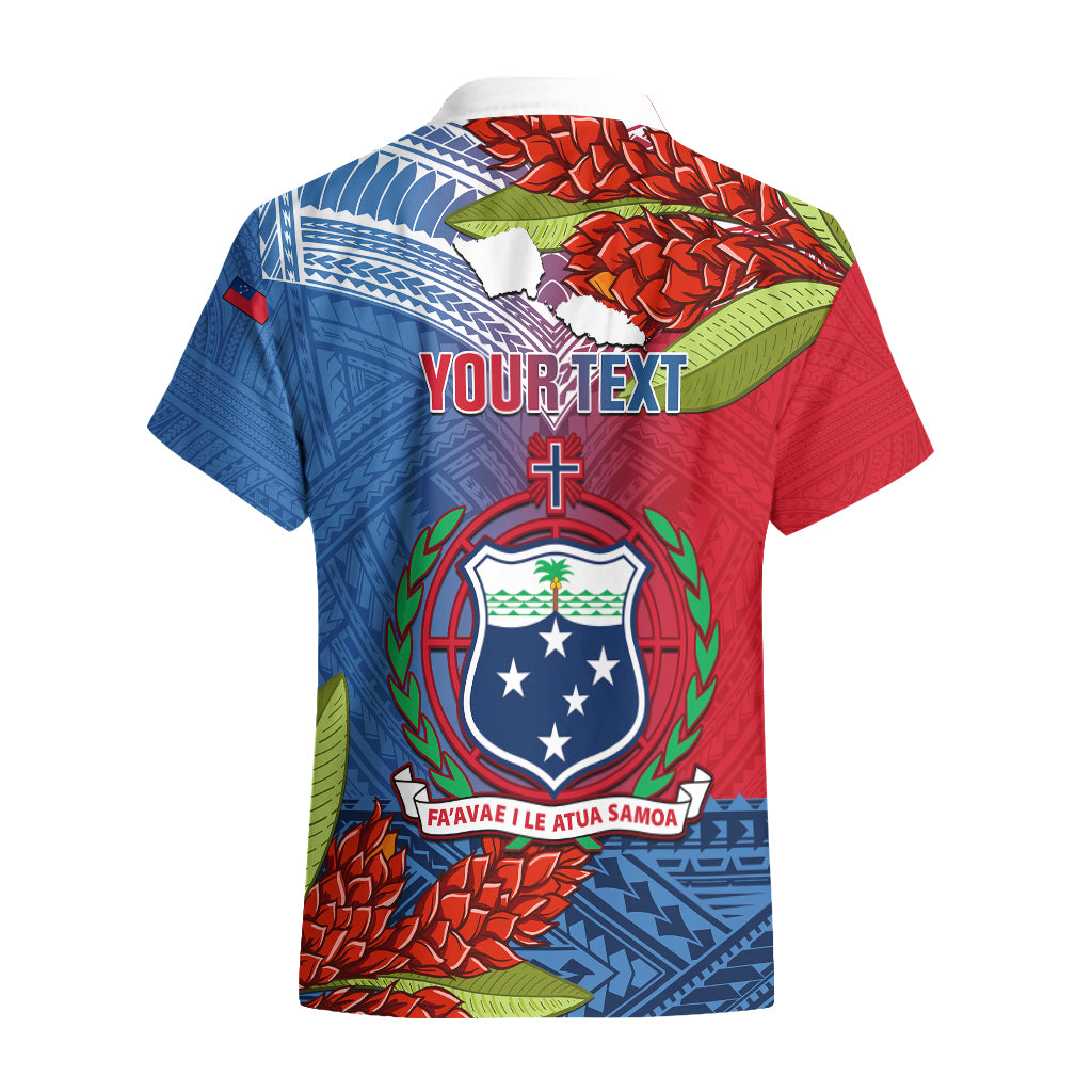 Personalized Samoa Hawaiian Shirt Teuila Torch Ginger Mix Polynesian Tribal LT05 - Polynesian Pride