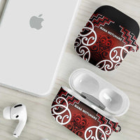 Aotearoa Mana Motuhake AirPods Case Poutama With Maori Pattern - Polynesian Pride