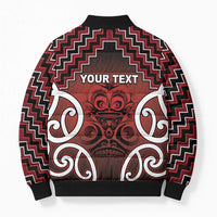 Personalised Aotearoa Mana Motuhake Bomber Puffer Jacket Poutama With Maori Pattern - Polynesian Pride