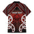 Personalised Aotearoa Mana Motuhake Family Matching Short Sleeve Bodycon Dress and Hawaiian Shirt Poutama With Maori Pattern - Polynesian Pride