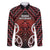 Personalised Aotearoa Mana Motuhake Family Matching Short Sleeve Bodycon Dress and Hawaiian Shirt Poutama With Maori Pattern - Polynesian Pride