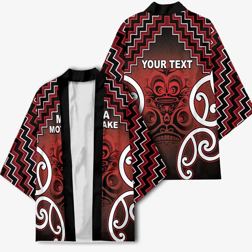 Personalised Aotearoa Mana Motuhake Kimono Poutama With Maori Pattern - Polynesian Pride