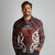 Personalised Aotearoa Mana Motuhake Long Sleeve Polo Shirt Poutama With Maori Pattern - Polynesian Pride