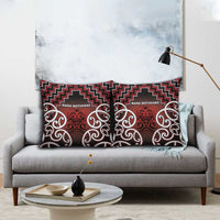 Aotearoa Mana Motuhake Pillow Cover Poutama With Maori Pattern LT05 - Polynesian Pride
