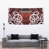 Aotearoa Mana Motuhake Tapestry Poutama With Maori Pattern - Polynesian Pride