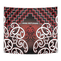 Aotearoa Mana Motuhake Tapestry Poutama With Maori Pattern - Polynesian Pride