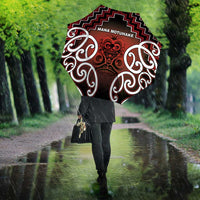 Aotearoa Mana Motuhake Umbrella Poutama With Maori Pattern - Polynesian Pride