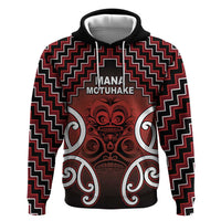 Personalised Aotearoa Mana Motuhake Zip Hoodie Poutama With Maori Pattern - Polynesian Pride
