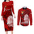 tonga-king-tupou-i-day-couples-matching-long-sleeve-bodycon-dress-and-long-sleeve-button-shirts-tropical-flowers-with-ngatu-pattern