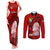 tonga-king-tupou-i-day-couples-matching-tank-maxi-dress-and-long-sleeve-button-shirts-tropical-flowers-with-ngatu-pattern