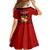 tonga-king-tupou-i-day-kid-short-sleeve-dress-tropical-flowers-with-ngatu-pattern