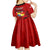 tonga-king-tupou-i-day-kid-short-sleeve-dress-tropical-flowers-with-ngatu-pattern