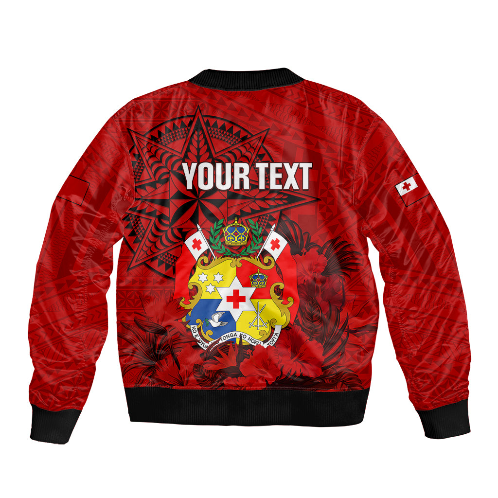 personalized-tonga-king-tupou-i-day-bomber-jacket-tropical-flowers-with-ngatu-pattern