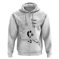 Lung Cancer Awareness Hoodie Never Give Up Polynesian Style LT05 - Polynesian Pride