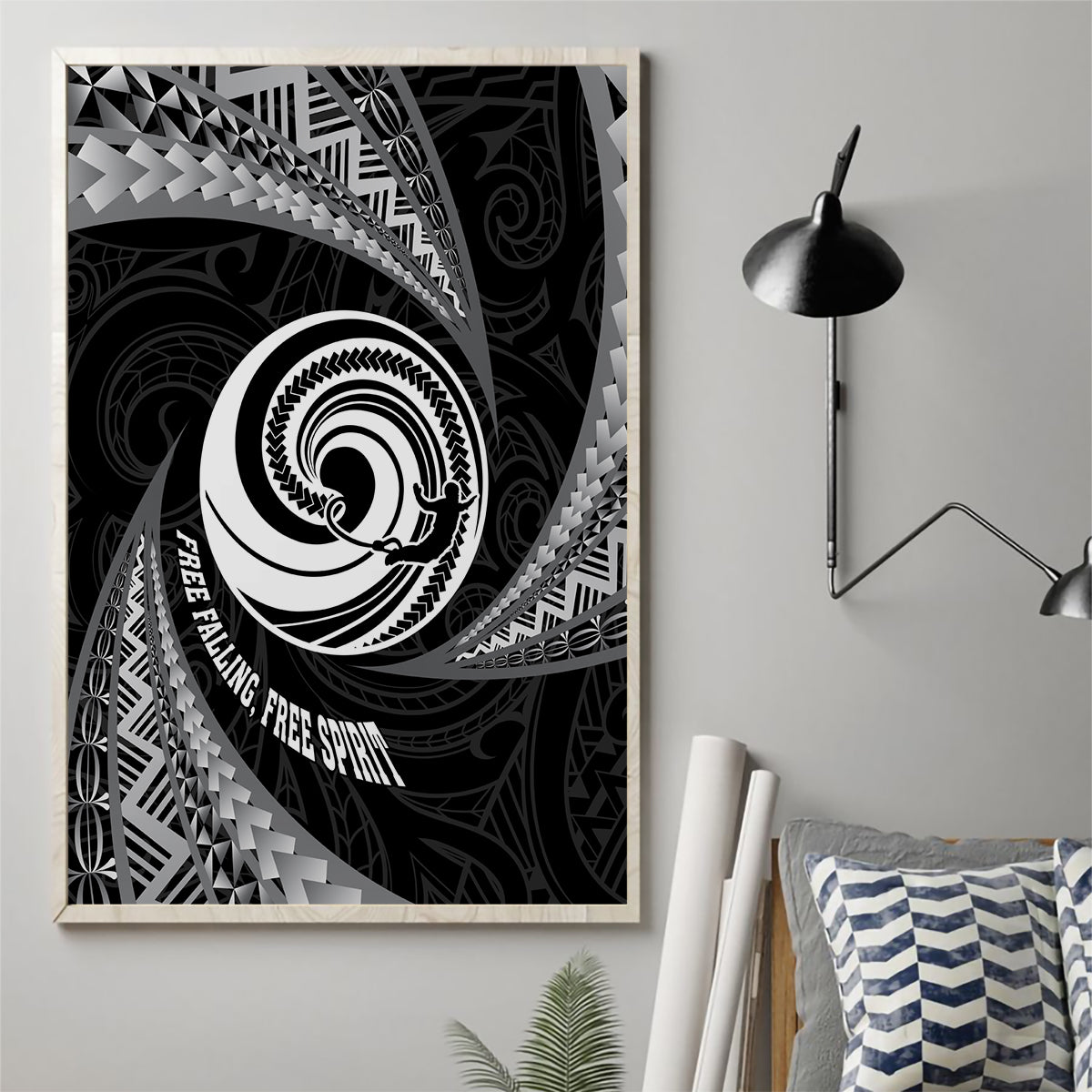 New Zealand Bungy Jumping Canvas Wall Art Maori Pattern LT05 - Polynesian Pride