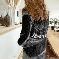 Personalised New Zealand Bungy Jumping Women Casual Shirt Maori Pattern LT05 - Polynesian Pride