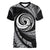 Personalised New Zealand Bungy Jumping Women V Neck T Shirt Maori Pattern LT05 Female Black - Polynesian Pride