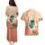 Hawaii Kauai Na Pali Coast Landscape Couples Matching Puletasi and Hawaiian Shirt