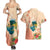 Hawaii Kauai Na Pali Coast Landscape Couples Matching Summer Maxi Dress and Hawaiian Shirt