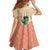 Hawaii Kauai Na Pali Coast Landscape Family Matching Off Shoulder Short Dress and Hawaiian Shirt