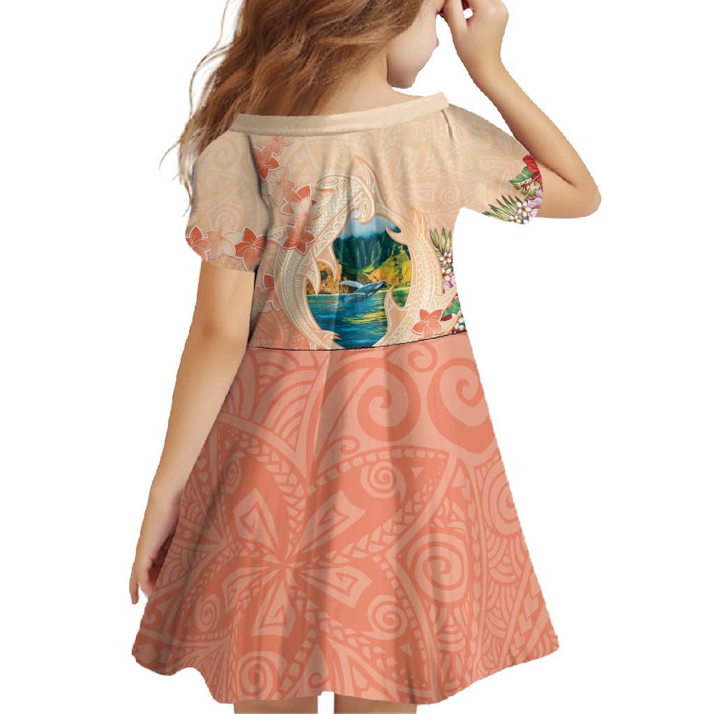 Hawaii Kauai Na Pali Coast Landscape Family Matching Summer Maxi Dress and Hawaiian Shirt