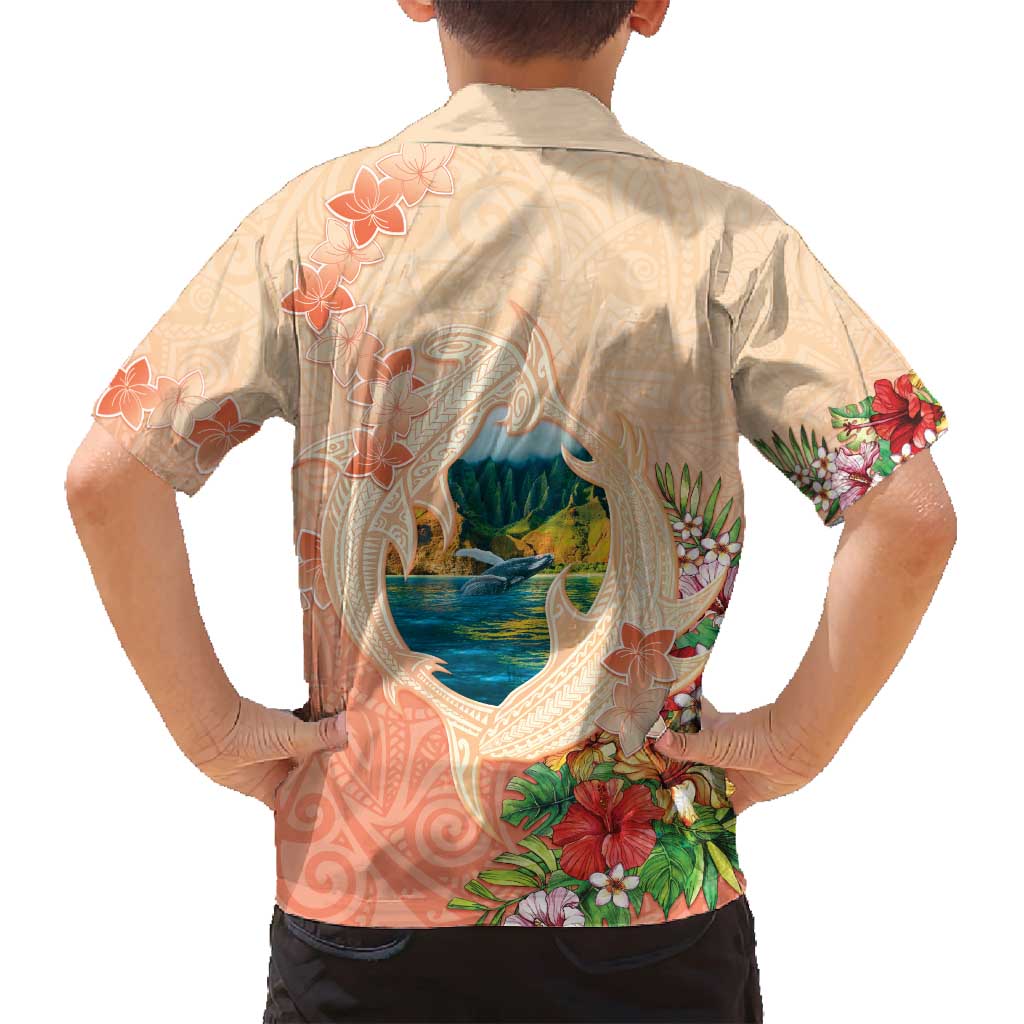 Hawaii Kauai Na Pali Coast Landscape Family Matching Tank Maxi Dress and Hawaiian Shirt LT05 - Polynesian Pride