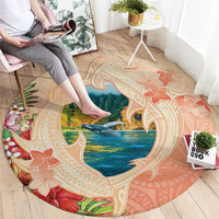 Hawaii Kauai Na Pali Coast Landscape Round Carpet LT05 - Polynesian Pride