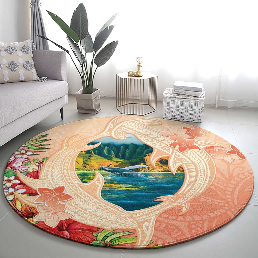 Hawaii Kauai Na Pali Coast Landscape Round Carpet LT05 - Polynesian Pride