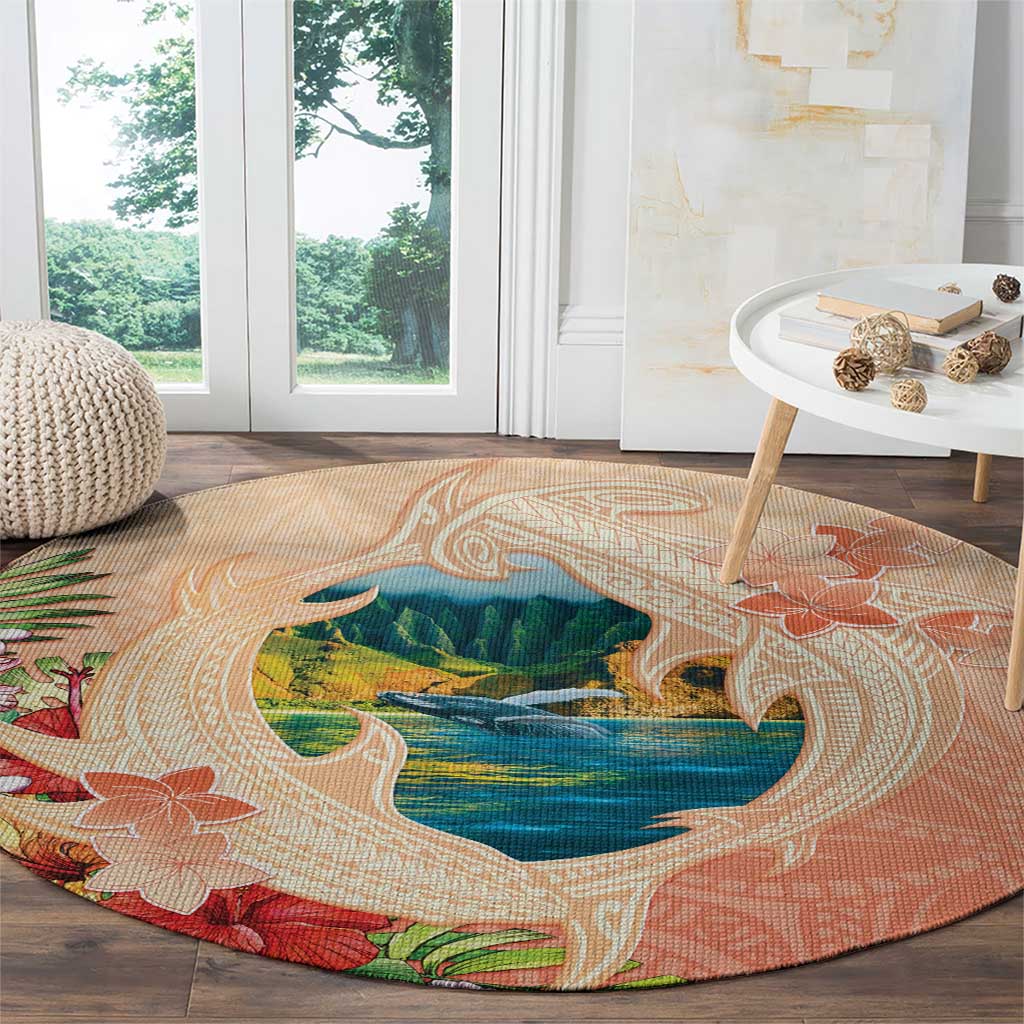 Hawaii Kauai Na Pali Coast Landscape Round Carpet LT05 - Polynesian Pride