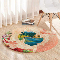 Hawaii Kauai Na Pali Coast Landscape Round Carpet LT05 - Polynesian Pride