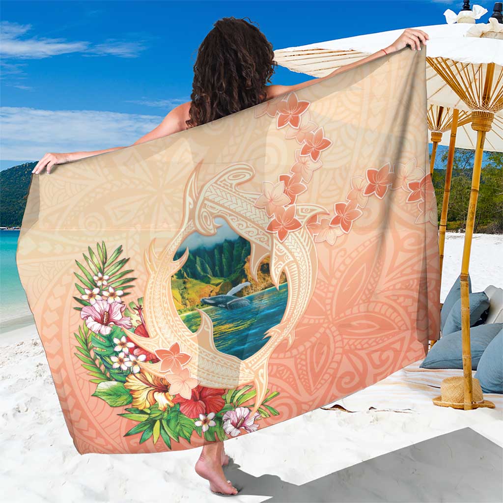 Hawaii Kauai Na Pali Coast Landscape Sarong LT05 One Size 44 x 66 inches Peach - Polynesian Pride