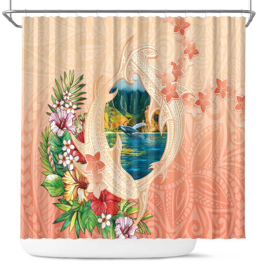 Hawaii Kauai Na Pali Coast Landscape Shower Curtain LT05 Peach - Polynesian Pride