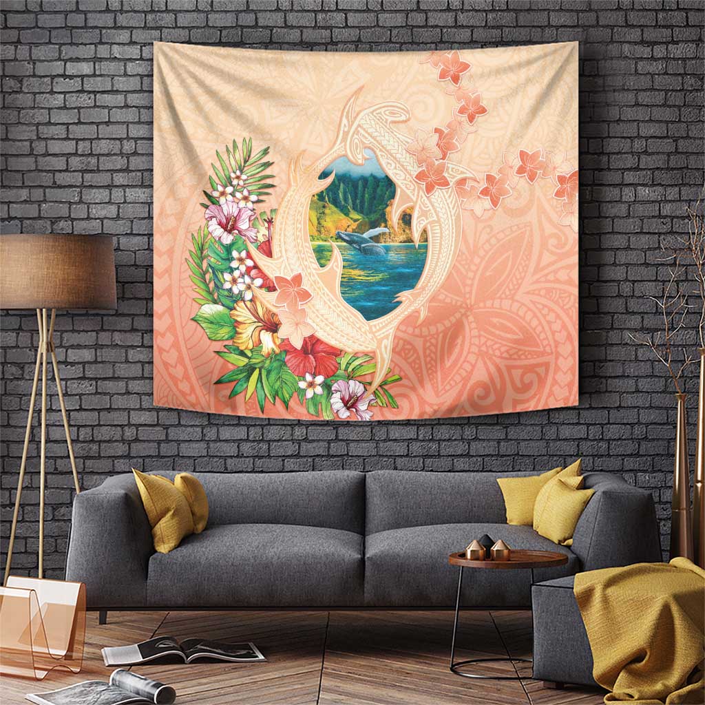 Hawaii Kauai Na Pali Coast Landscape Tapestry LT05 Peach - Polynesian Pride