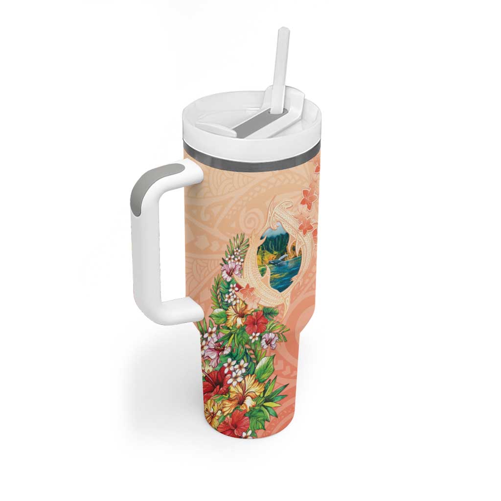 Hawaii Kauai Na Pali Coast Landscape Tumbler With Handle