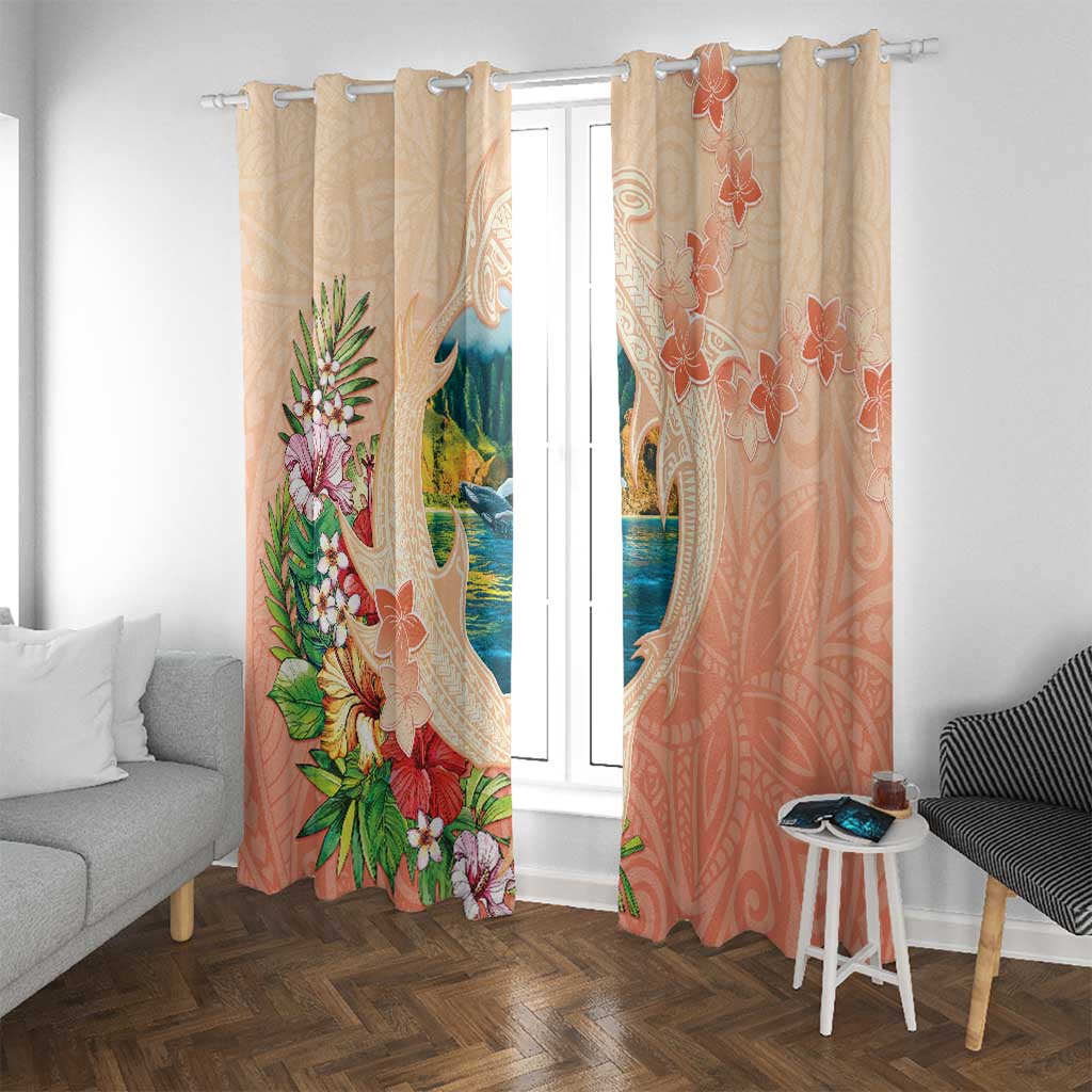Hawaii Kauai Na Pali Coast Landscape Window Curtain LT05 With Grommets Peach - Polynesian Pride