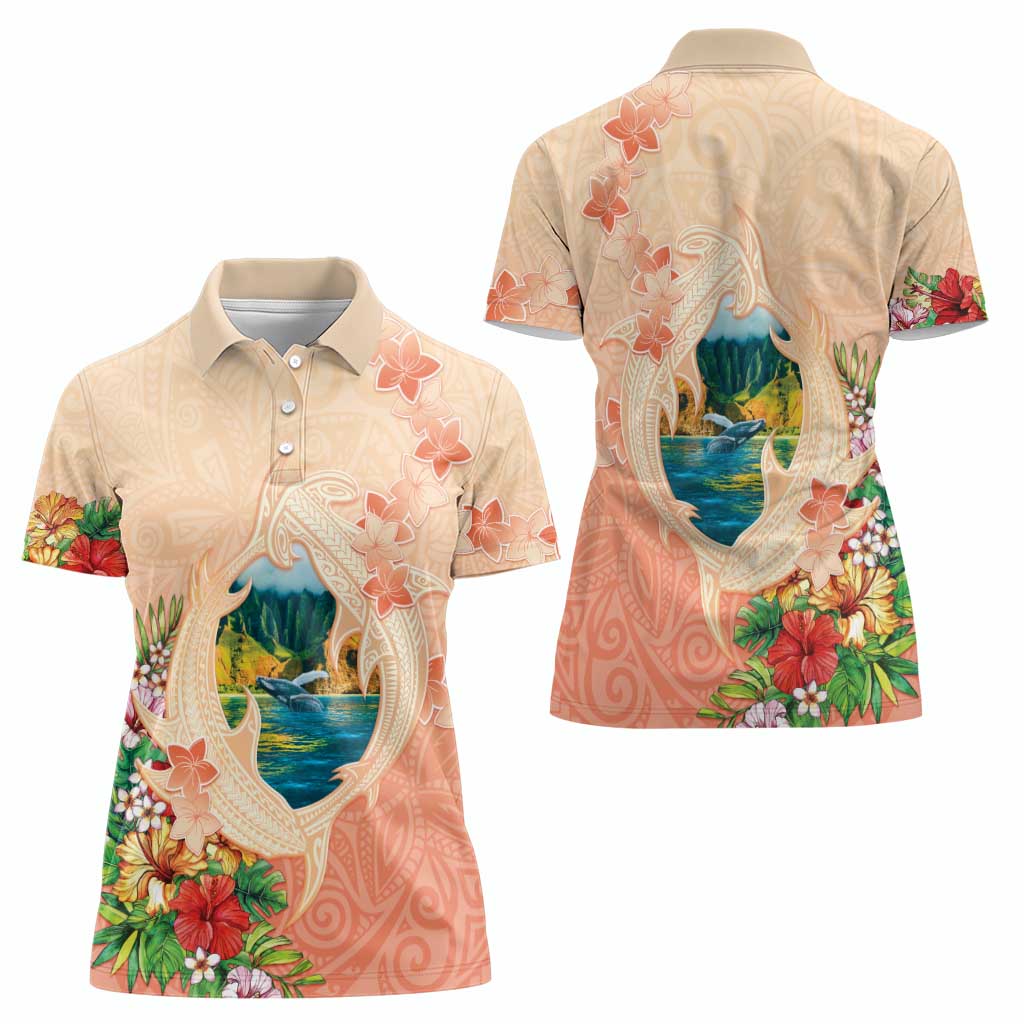 Hawaii Kauai Na Pali Coast Landscape Women Polo Shirt