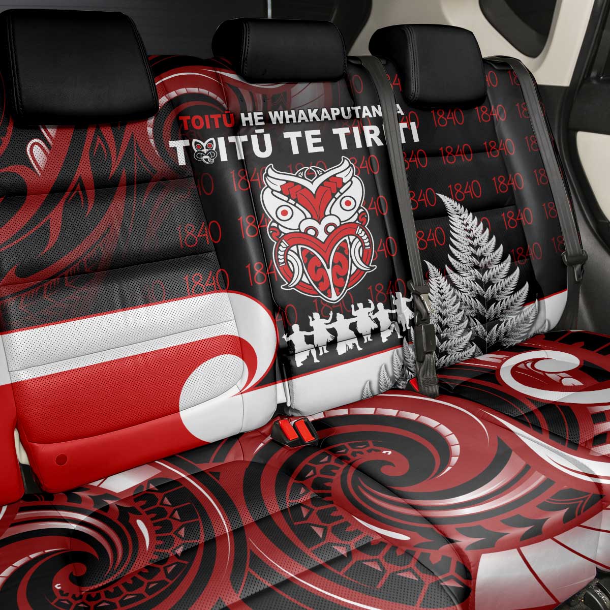 Aotearoa Toitu He Whakaputanga Back Car Seat Cover Toitu Te Tiriti O Waitangi