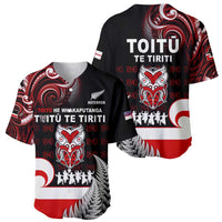 Aotearoa Toitu He Whakaputanga Baseball Jersey Toitu Te Tiriti O Waitangi LT05 - Polynesian Pride