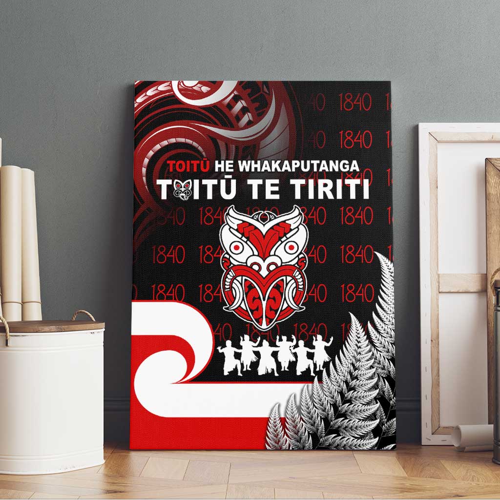 Aotearoa Toitu He Whakaputanga Canvas Wall Art Toitu Te Tiriti O Waitangi
