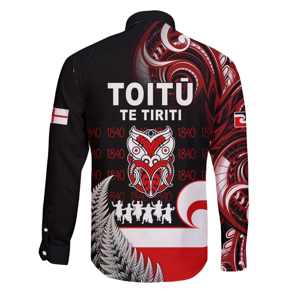 Aotearoa Toitu He Whakaputanga Family Matching Mermaid Dress and Hawaiian Shirt Toitu Te Tiriti O Waitangi LT05 - Polynesian Pride