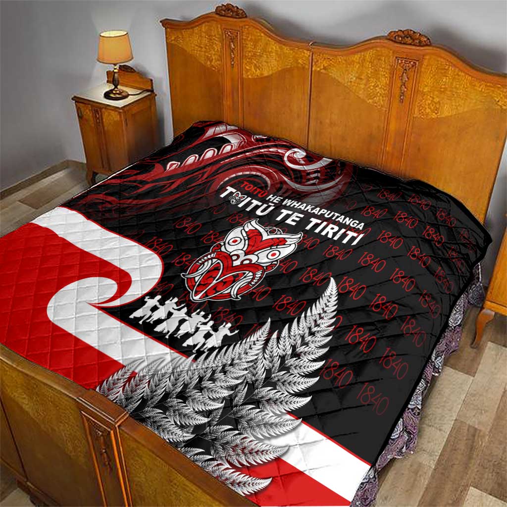 Aotearoa Toitu He Whakaputanga Quilt Toitu Te Tiriti O Waitangi
