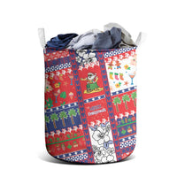 Wallis And Futuna Christmas Laundry Basket Festive Beach Vibes - Polynesian Pride